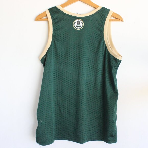 Milwaukee Bucks NBA Basketball Jersey Mesh Green Youth Large - Picture 5 of 5